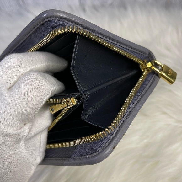 LOEWE continental leather zip wallet in gray - Picture 8 of 14